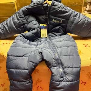 Snook Baby Snowsuit - Navy Puffer One-Piece - Size 6-12 Months - New with Tags